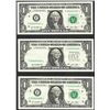 Image 1 : Lot of (3) Bookend ERROR 2013 $1 Federal Reserve Notes Missing Third Print