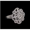 Image 1 : 14KT White Gold 1.78 ctw Diamond Ring