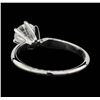 Image 3 : 14KT White Gold 0.83 ctw Diamond Solitaire Ring