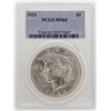 Image 1 : 1923 $1 Peace Silver Dollar Coin PCGS MS63
