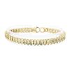 Image 1 : 14KT Yellow Gold 4.70 ctw Diamond Tennis Bracelet