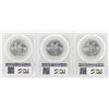 Image 2 : Set of 1936-P/D/S Boone Commemorative Half Dollar Coins PCGS MS65