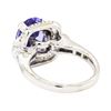 Image 3 : 14KT White Gold 3.33 ctw Tanzanite and Diamond Ring