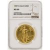 Image 1 : 1987 $50 American Gold Eagle Coin NGC MS69