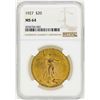 Image 1 : 1927 $20 St. Gaudens Double Eagle Gold Coin NGC MS64