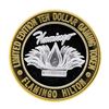 Image 2 : .999 Silver Flamingo Hilton $10 Casino Limited Edition Gaming Token