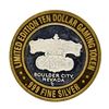 Image 2 : .999 Silver Gold Strike Inn Boulder City, Nevada $10 Limited Edition Casino Gami