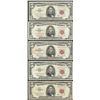 Image 1 : Lot of (5) 1963 $5 Legal Tender Notes