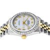 Image 3 : Rolex Mens Two Tone Yellow Gold White Roman 3 ctw Diamond Datejust Wristwatch