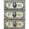 Image 1 : Lot of (3) 1934 $20 Federal Reserve Notes