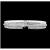 Image 2 : 14KT White Gold 0.60 ctw Diamond Bracelet