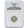 Image 1 : 1866 Germany Frankfurt 6 Kreuzer Coin NGC MS65