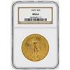 Image 1 : 1925 $20 St. Gaudens Double Eagle Gold Coin NGC MS64