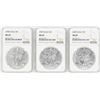 Image 1 : Lot of 1998-2000 $1 American Silver Eagle Coins NGC MS69
