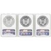 Image 2 : Lot of 1998-2000 $1 American Silver Eagle Coins NGC MS69