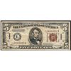 Image 1 : 1934A $5 Hawaii Federal Reserve WWII Emergency Note