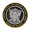 Image 1 : .999 Silver Treasure Island Las Vegas $10 Casino Gaming Token Limited Edition