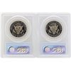 Image 2 : Lot of (2) 1988-S Kennedy Half Dollar Coins PCGS PR69DCAM