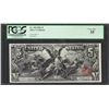 Image 1 : 1896 $5 Educational Silver Certificate Note Fr.268 PCGS Very Fine 35