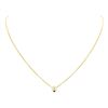 Image 1 : 18KT Yellow Gold 0.55 ctw Diamond Solitaire Pendant with Chain