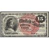 Image 1 : 1863 Fifteen Cents Fourth Issue Fractional Note