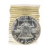 Image 2 : Roll of (20) 1963 Brilliant Uncirculated Franklin Half Dollar Silver Coins