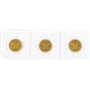 Image 2 : Lot of (3) $5 Liberty Head Half Eagle Gold Coins