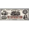 Image 1 : 1800's $5 The Union County Bank Obsolete Note