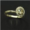 Image 3 : 14KT Yellow Gold 0.90 ctw Natural Brilliant Round Cut Diamond Solitaire Engageme