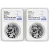 Image 1 : Lot of (2) 2018 Niue $2 Star Wars Stormtrooper Silver Coins NGC MS70 Early Relea