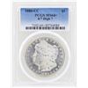 Image 1 : 1880-CC 8/7 High 7 $1 Morgan Silver Dollar Coin PCGS MS64+