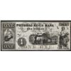 Image 1 : 1854 $1 Potomac River Bank Obsolete Note