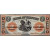 Image 1 : 1861 $2 The Bank of Clifton Obsolete Note