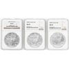 Image 1 : Lot of 2004-2006 $1 American Silver Eagle Coins NGC MS69