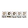 Image 2 : Lot of (5) Assorted $1 Morgan Silver Dollar Coins NGC MS63