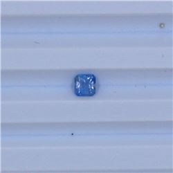 0.74 ct natural ceylon blue sapphire princess cut