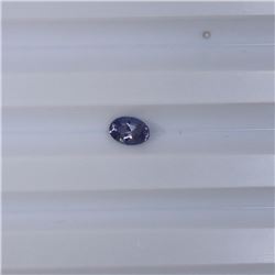 0.50 ct natural ceylon purple sapphire oval cut