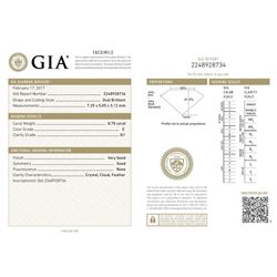 GIA/Oval/E/SI1/0.7ct