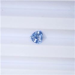 0.66 ct natural ceylon sapphire trillion cut