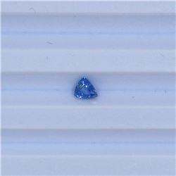 0.45 ct naural ceylon blue sapphire trillion cut