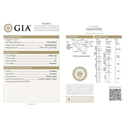 GIA/Round/D/SI1/0.8ct
