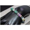 Image 3 : 8MM RONDEL BEADS BRACELET MULTISTONE