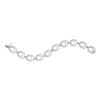 Image 1 : 4.06 CTW Diamond Tennis Link Oval Bracelet 14KT White Gold - REF-352F4N