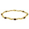 Image 1 : Genuine 2.01 ctw Garnet & Diamond Bracelet Jewelry 14KT Yellow Gold - REF-76F7Z