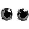 Genuine 2.0 ctw Black Diamond Earrings Jewelry 14KT White Gold - REF-84N8R