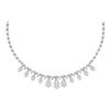 Image 1 : 2 CTW Diamond High-end Cluster Necklace 14KT White Gold - REF-319M4H