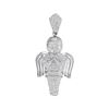 1.7 CTW Mens Diamond Praying Angel Charm Pendant 10KT White Gold - REF-97K4W