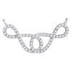 0.33 CTW Diamond Infinity Pendant 10KT White Gold - REF-24K2W