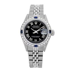 Rolex Pre-owned 26mm Womens Custom Black Stainless Steel - REF-460K2X