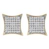 Image 1 : 0.40 CTW Diamond Square Kite Cluster Screwback Earrings 10KT Yellow Gold - REF-30N2F